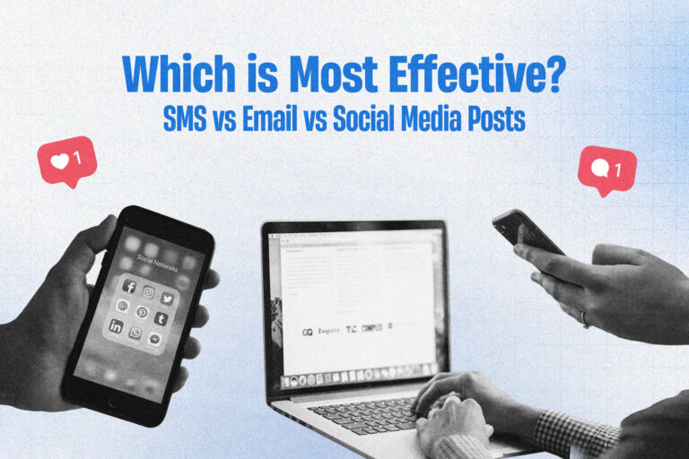 SMS vs Email vs Social Media Posts: Which is Most Effective?
